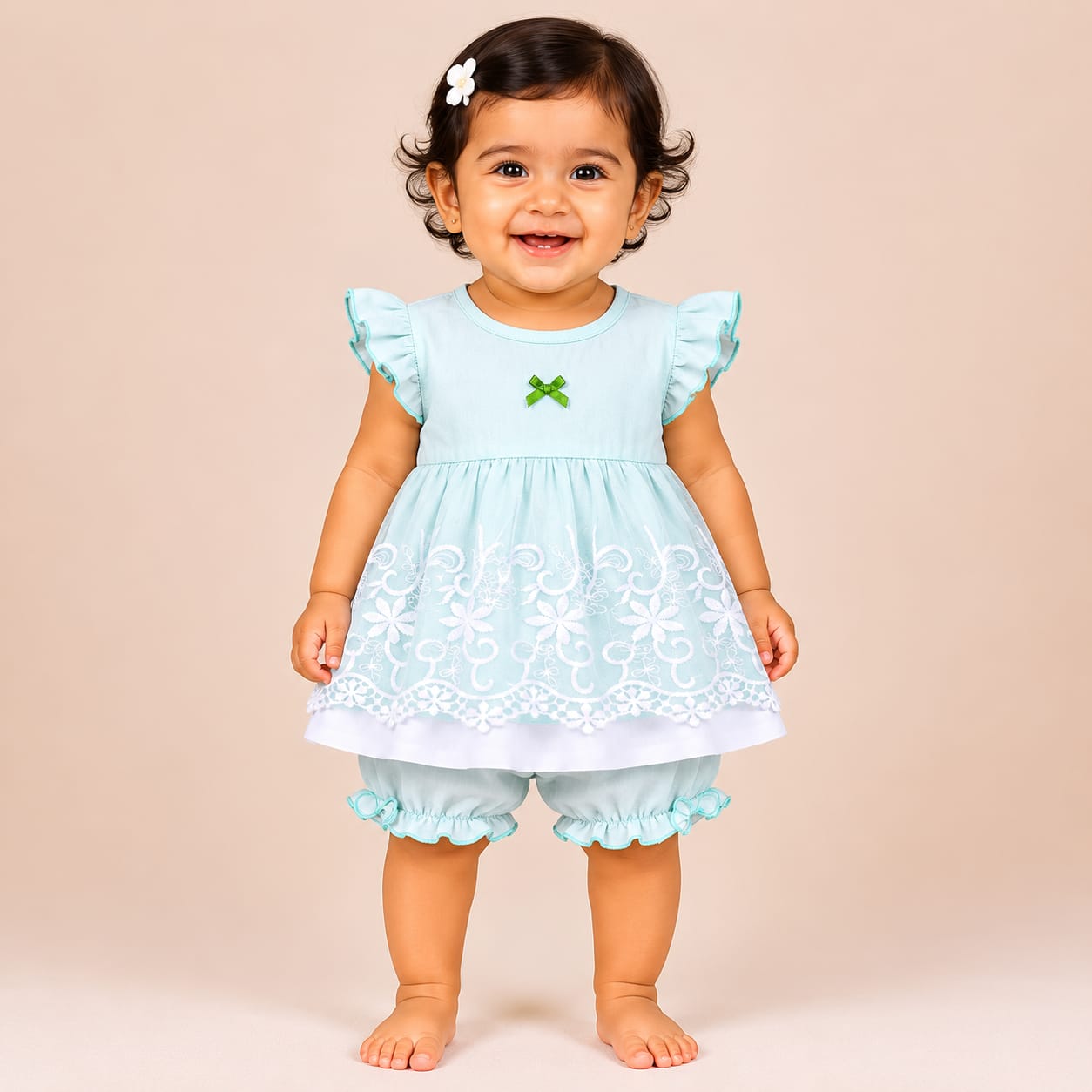 Soft Cotton Baby Suit for Girls | 6–24 Months