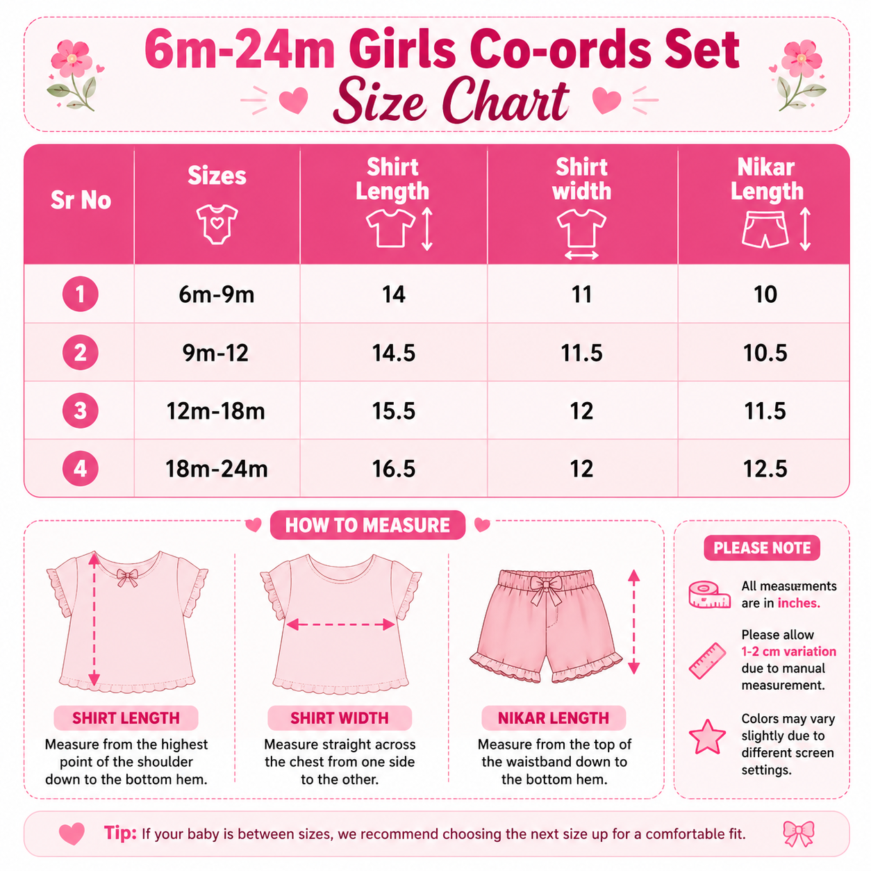 Soft Cotton Jersey Baby Co-ord Set | Girls 6–24 Months