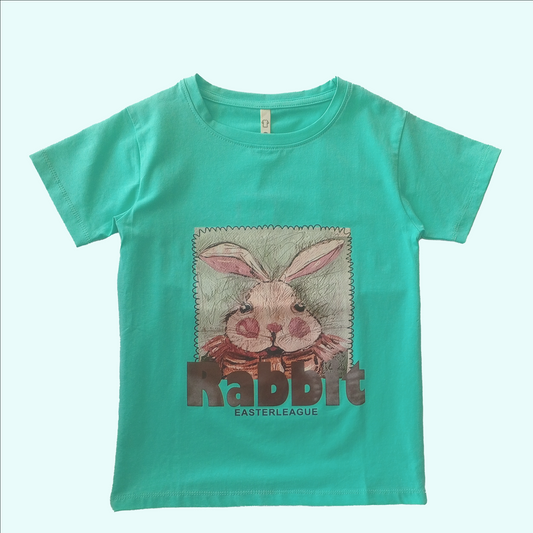 Rabbit Green Girls T Shirt