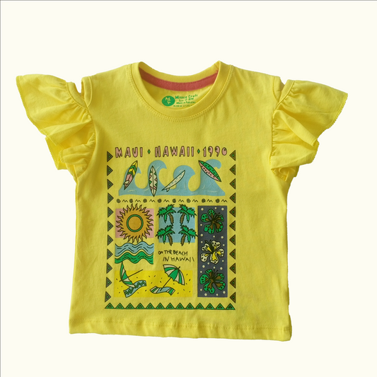 Nature Yellow Girls T Shirt